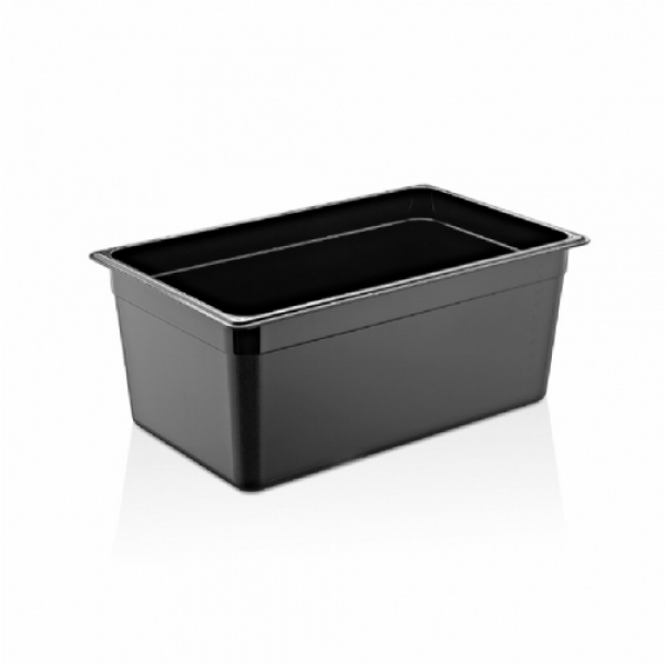 Гастроємність GN 1/1 200 мм із чорного полікарбонату GNP--0011200BL Gastro Plast PC Чорний