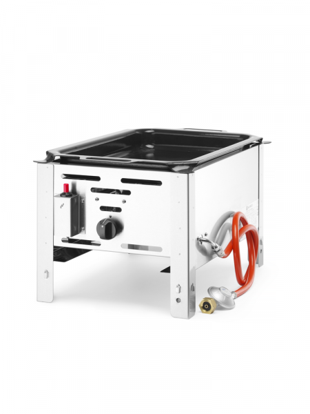 Сковорода газова Bake Master MINI GN1/1 - настільна, 5,8 кВт, 340x540x300(H) мм 154601 Hendi 18/0 Stainless steel