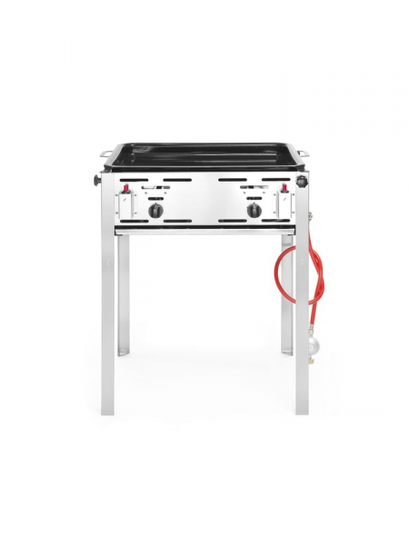 Гриль газовий Grill Master MAXI GN 2/1 - підлоговий, 9.2кВт, 650x540x840(H) мм 154717 Hendi Chrome-plated;18/0 Stainless steel