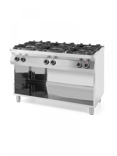 Плита газовая 6-ти конфорочная Kitchen Line на открытом модуле 