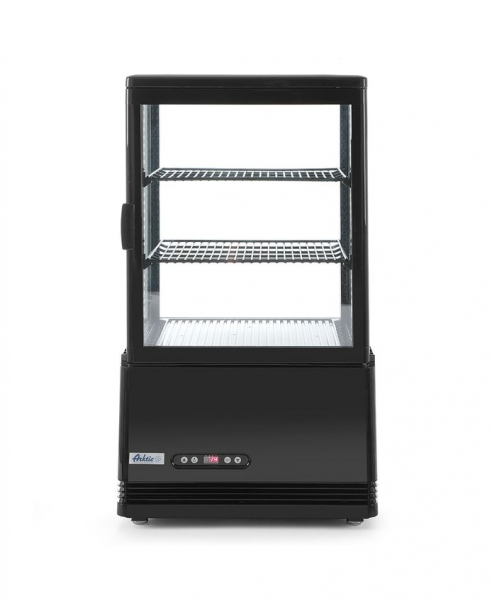 Вітрина холодильна настільна, 58 л. 233627 Hendi ABS (Acrylonitril-butadieen-styrene);Double pane glass;PVC (Polyvinylchloride);Stainless steel