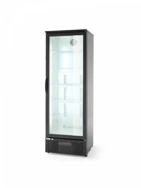 Шафа холодильна, 1-дверна, 293 л, 600x515x(H)1820 мм 233924 Hendi Aluminium;Chrome-plated;Hardened glass;Powder coated metal