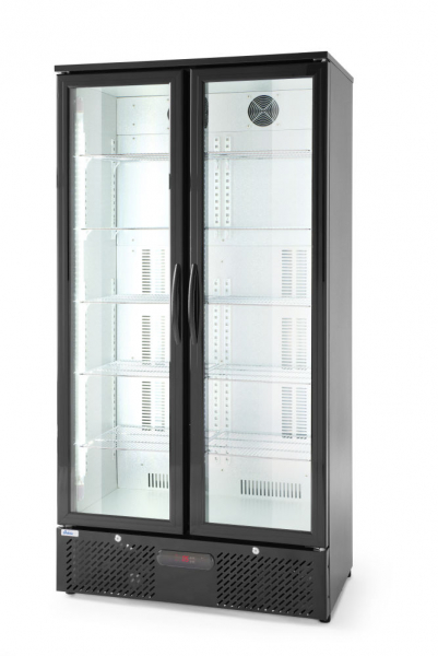 Шафа холодильна, 2-х дверна 458, 900x515x(H)1820 мм 233931 Hendi Aluminium;Chrome-plated;Hardened glass;Powder coated metal