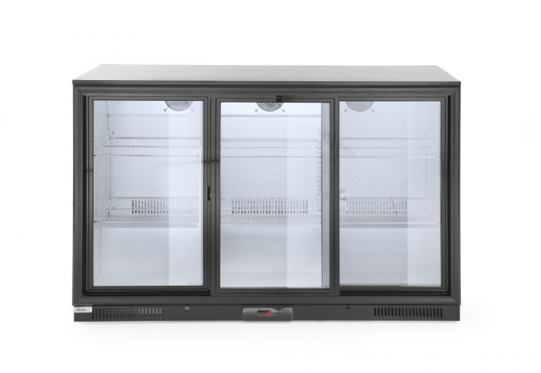 Шафа холодильна, розсувні дверцята 338 Л - 230V / 300W - 2/10˚C - 1335x500x(H)900 mm 235836 Hendi Aluminium;Stal chromowana