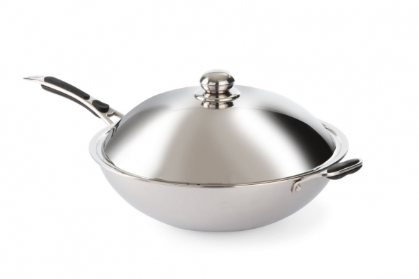 Сковорода індукційна Вок Ø360x(H)180 мм 239773 Hendi Stainless steel