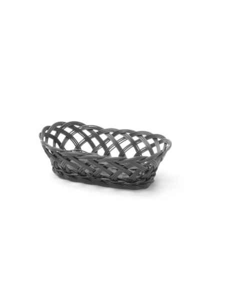 Корзины тканые - овальный - черный - 225x130x(H)55 mm