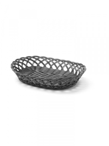 Кошики ткані - овальний - чорний - 320x230x(H)55 mm 426265 Hendi PP (Polypropylene)