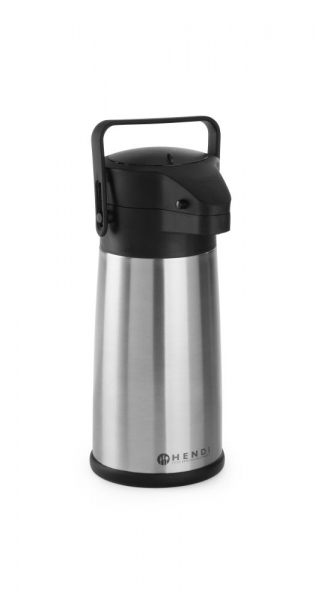 Термос із насосом, Ø150x340 мм, 2,2 л 448908 Hendi 18/10 Stainless steel;PP (Polypropylene)