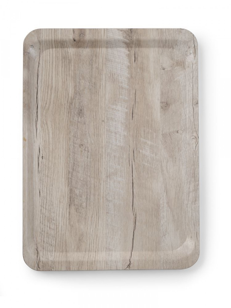 Поднос сервировочный - имитация дерева - woodlight - 330x430 mm