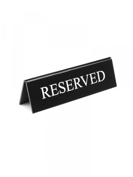 Настільна інформаційна табличка ''Reserved'', 130х30х(В)38мм 663462 Hendi