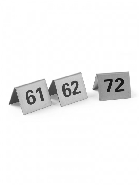 Набір табличок-номерів (61-72) 663899 Hendi 18/0 Stainless steel