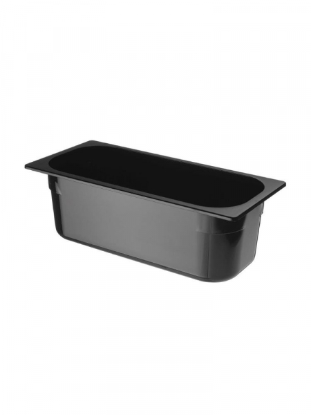 Кювета для морозива із полікарбонату - чорна, 5 л, 165х120х360 мм 807033 Hendi