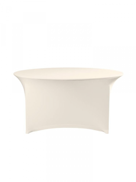 Скатертина кругла Symposium - ø1800x760 - кремова 814444 Hendi Plain Jersey 160 g/m2 90% micro polyester / 10% elastan