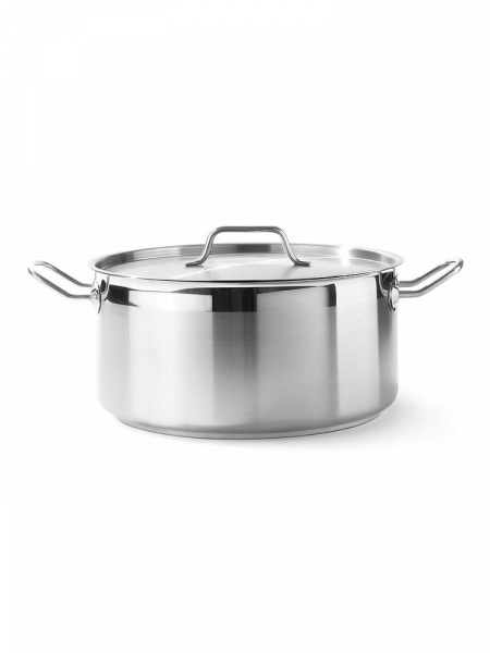 Каструля низька з кришкою Profi Line, 12 л, Ø320x(H)150 мм 830604 Hendi Aluminium;18/0 Stainless steel;18/10 Stainless steel