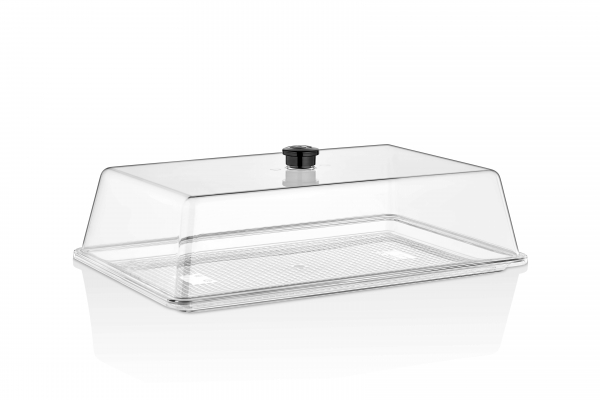 Кришка-купол 420х270, сумісна з GFT--0017BL GF--0017 Gastro Plast PC Прозорий