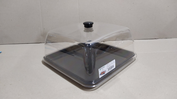 Кришка-купол 280х280, сумісна з GFT--0018BL GF--0018 Gastro Plast PC Прозорий