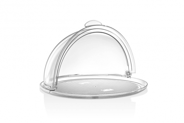 Кришка Rolltop Ø390 мм, сумісна з GFT--0014BL, GFT--0014tr GFM--0013 Gastro Plast PC Прозорий