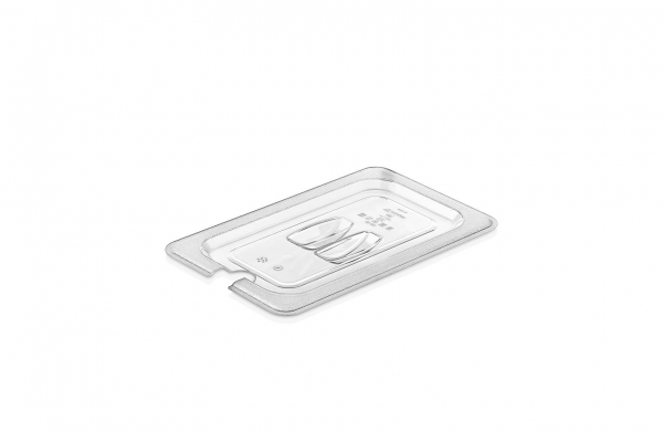 Кришка для гастроємності з полікарбонату GN 1/4 з вирізом GNPL--0014N Gastro Plast PC Прозорий