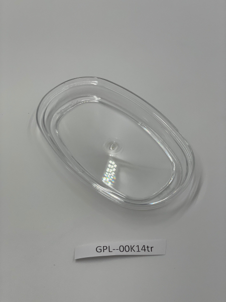 Кришка овальної тарілки, підходить для GP-00K14W GPL--00K14tr Gastro Plast PC Прозорий