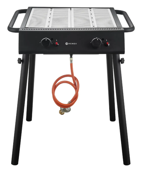 Газовий гриль Xantos Black, HENDI, Чорний, 9,5kW, 770x710x(H)870мм