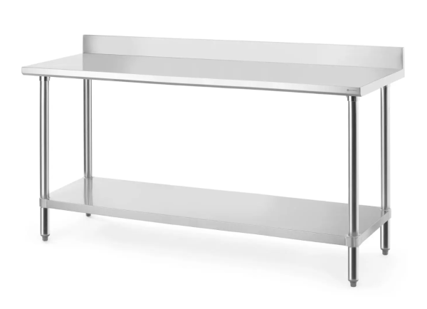 Робочий стіл з бортиком, Budget Line, 1200x600x(H)950мм 817575 Hendi