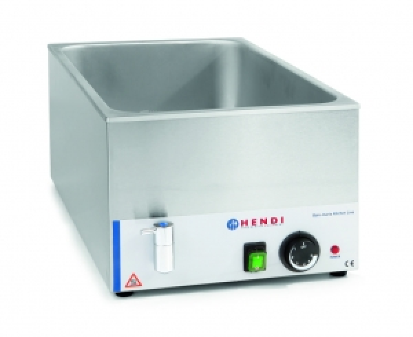 Марміт Kitchen Line зі зливним краном GN 1/1, 230V/1000W, 576x334x(H)241mm 238912 Hendi Stal nierdzewna
