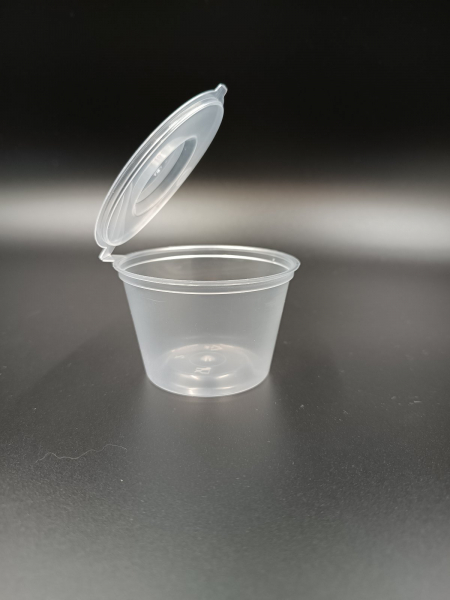 Рамекін з кришкою для соусу - джему, 120 мл, прозорий GSD--00120 Gastro Plast PP Прозорий ПРОДАЄТЬСЯ УПАКОВКАМИ.УПАКОВКА КРАТНА -50 ШТ