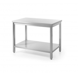 Стіл центральний з полицею, на болтах 800x700x (H) 850 815830 Hendi Stainless steel