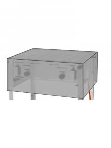 Чехол - для грилей Grill- и Roast- Master Maxi 154717 и 154878 - 720x560x(H)360 mm