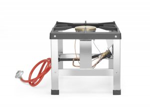 Плита-табурет газова Kitchen Line, 6,0 кВт, 400x440x(H)390 мм 147801 Hendi 18/0 Stainless steel