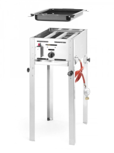 Гіль газовий Grill Master MINI GN 1/1 - підлоговий, 5,8 кВт, 340x540x840(H) мм 154700 Hendi Chrome-plated;18/0 Stainless steel