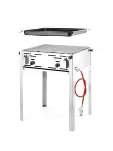 Гриль газовий Grill Master MAXI GN 2/1 - підлоговий, 9.2кВт, 650x540x840(H) мм 154717 Hendi Chrome-plated;18/0 Stainless steel