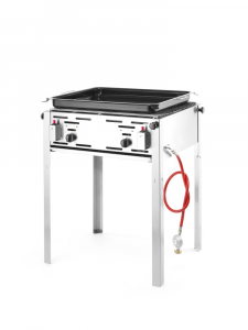 Гриль газовий Grill Master MAXI GN 2/1 - підлоговий, 9.2кВт, 650x540x840(H) мм 154717 Hendi Chrome-plated;18/0 Stainless steel