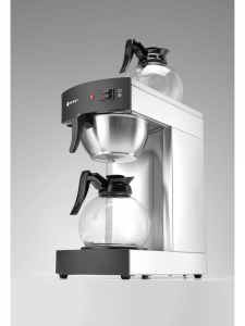 Кавоварка проточна - 1,8 л + 2 глеки, 2100W, 200x385x430(H) мм 208304 Hendi Stainless steel;18/0 Stainless steel