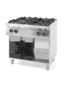 Плита газова 4-х конфоркова Kitchen Line на відкритому модулі, 800x700x(H)900 мм, 19 кВт 227589 Hendi Stainless steel