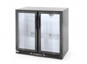 Шафа холодильна, 2-дверна 228 Л - 230V / 215W - 2/10˚C - 900x500x(H)900 mm 235829 Hendi Aluminium;Stal chromowana
