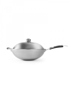 Сковорода індукційна Вок Ø360x(H)180 мм 239773 Hendi Stainless steel