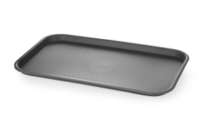 Піднос Fast Food поліпропіленовий GN 1/1, AmerBox, Чорний, 878590, 530x325x(H)20мм
