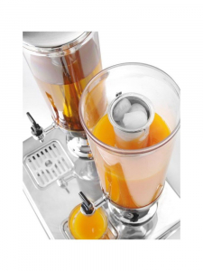 Диспенсер для соків, 2х3 л 425435 Hendi PC (Polycarbonate);18/8 Stainless steel