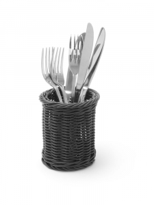 Кошик для столових приладів - чорний - ø100x(H)120 mm 426210 Hendi PP (Polypropylene)