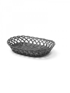 Кошики ткані - овальний - чорний - 320x230x(H)55 mm 426265 Hendi PP (Polypropylene)
