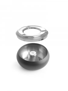 Попільничка чорна - ø105x(H)58 mm 440230 Hendi Stainless steel