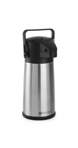 Термос із насосом, Ø150x340 мм, 2,2 л 448908 Hendi 18/10 Stainless steel;PP (Polypropylene)