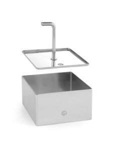 Штовхач для кулінарної форми - квадратний 80x80 мм 512234 Hendi 18/0 Stainless steel