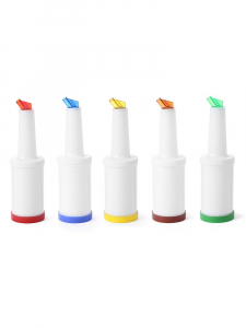 Диспенсер для бару – з 2 частин, 0,8 л – червоний 557600 Hendi PP (Polypropylene);PS (Polystyrene)