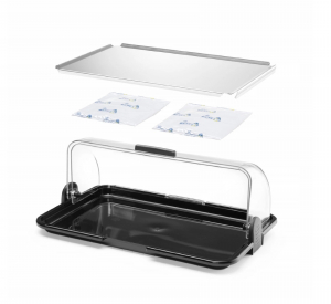 Вітрина  HENDI, 465x315x(H)195 мм 871775 Hendi Stainless steel;PP (Polypropylene);PS (Polystyrene)