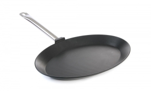 Овальна сковорода для риби «Titanium Professional», 400x275x(H)35 мм 629604 Hendi Aluminium
