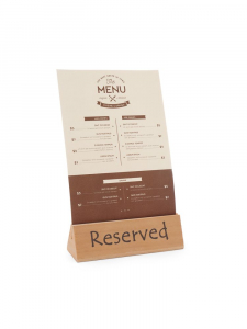 Інформаційна табличка reserved (“зарезервовано”) - 152x44x(H)44 mm 664308 Hendi