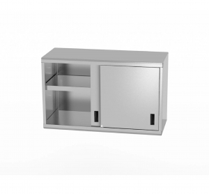 Шафа-купе підвісна з розсувними дверима 1000x400x (H) 601 814185 Hendi Stainless steel