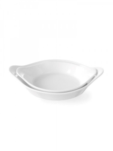 Блюдо для запекания круглое с ручками, 185x152x(H)40 мм